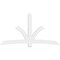 Ekena Millwork Davenport Architectural Grade PVC Gable Bracket, 96"W x 52"H x 2"D x 6"F, 13/12 Pitch GBP096X52X0206DAV00 - alternate 4